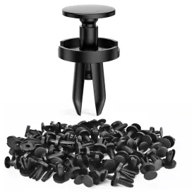 100 Pcs Head 18.5mm Hole 8mm Push-Type Fender Liner Retainer Clips Replacement for Chrysler 6504521, 04575412AF Jeep Liberty Grand Caravan Dodge Charger Grand Caravan