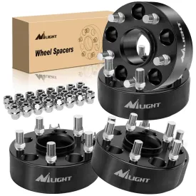 2inch (50mm) Wheel Spacers 4Pcs For 2007-2018 Jeep Wrangler JK JKU 2005-2010 Grand Cherokee WK 1999-2010 Grand Cherokee WJ/WK  | 5x127 | 71.5 Hub Bore | 1/2-20 Studs