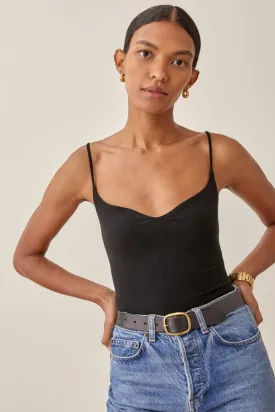 Basic Black Spaghetti Top
