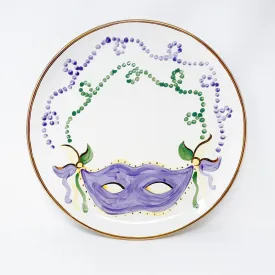 Carnival Mask Round Platter