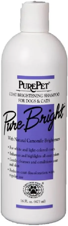 Dog and Cat Conditioning Shampoo Plum Enriched Pure Bright and Silky Formula Long Lasting Fragrance with Soothing Chamomile Flower Extract (16 Ounce)