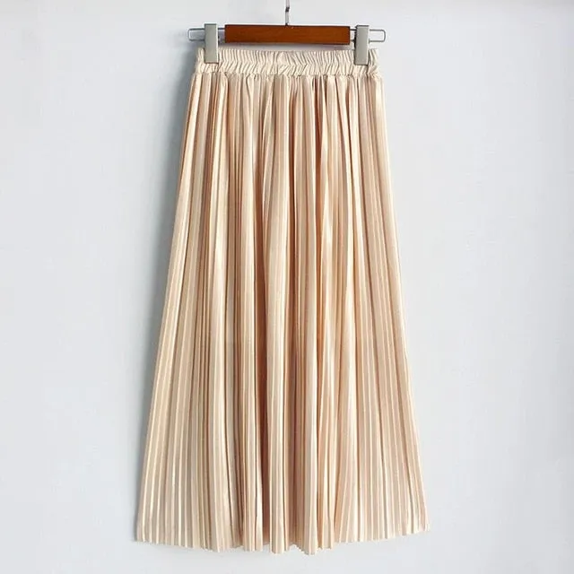 Elastic Plus Size Long Skirts High Waist