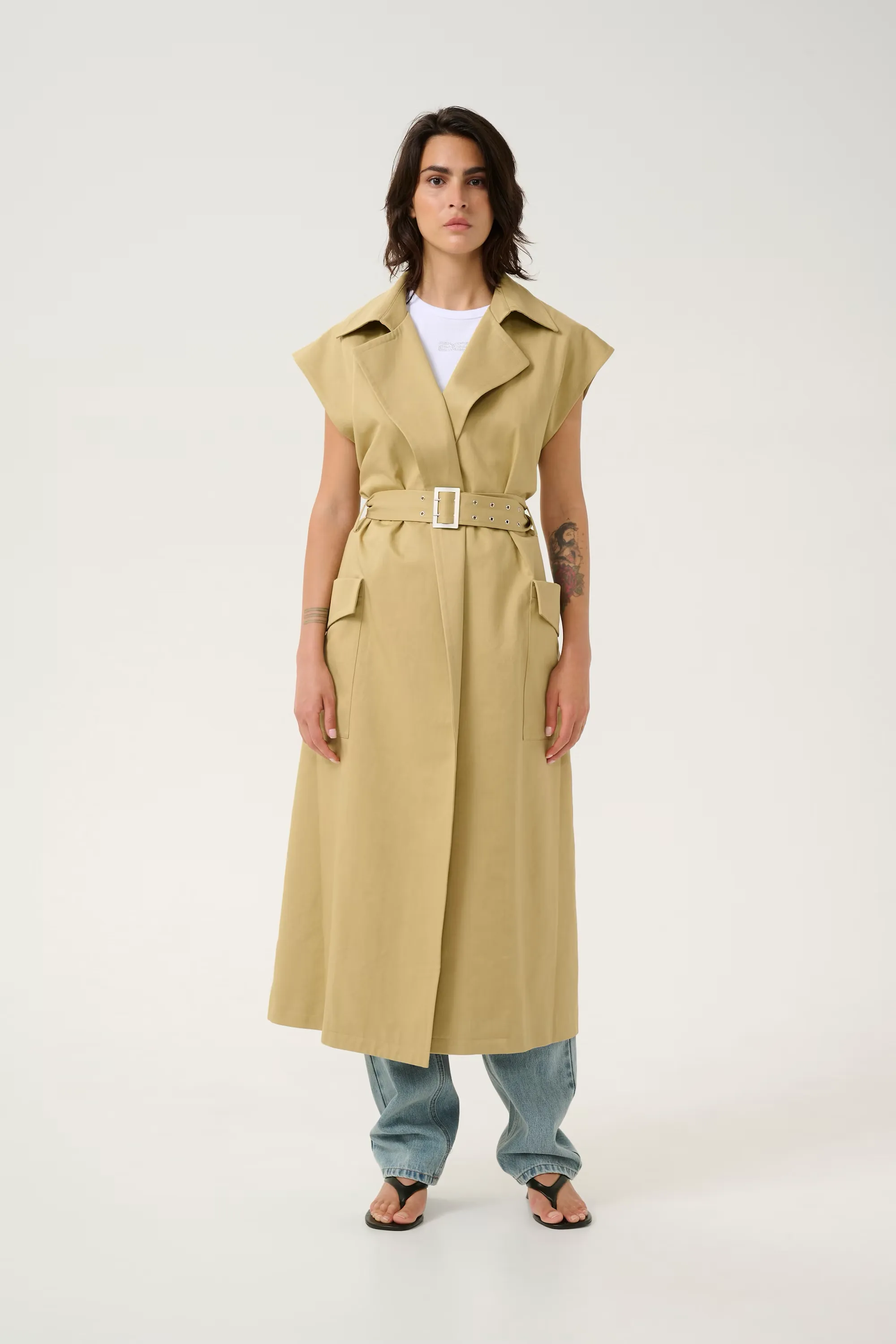 Gestuz - Souri Trench - Yellow Beige