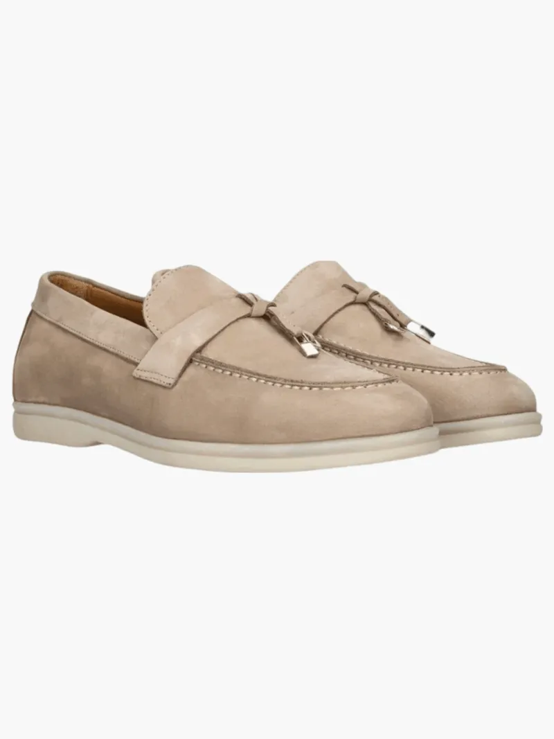 Kalfssude Loafers - Veterloos Ontwerp met Leren Binnenzool - Comfort en Stijl