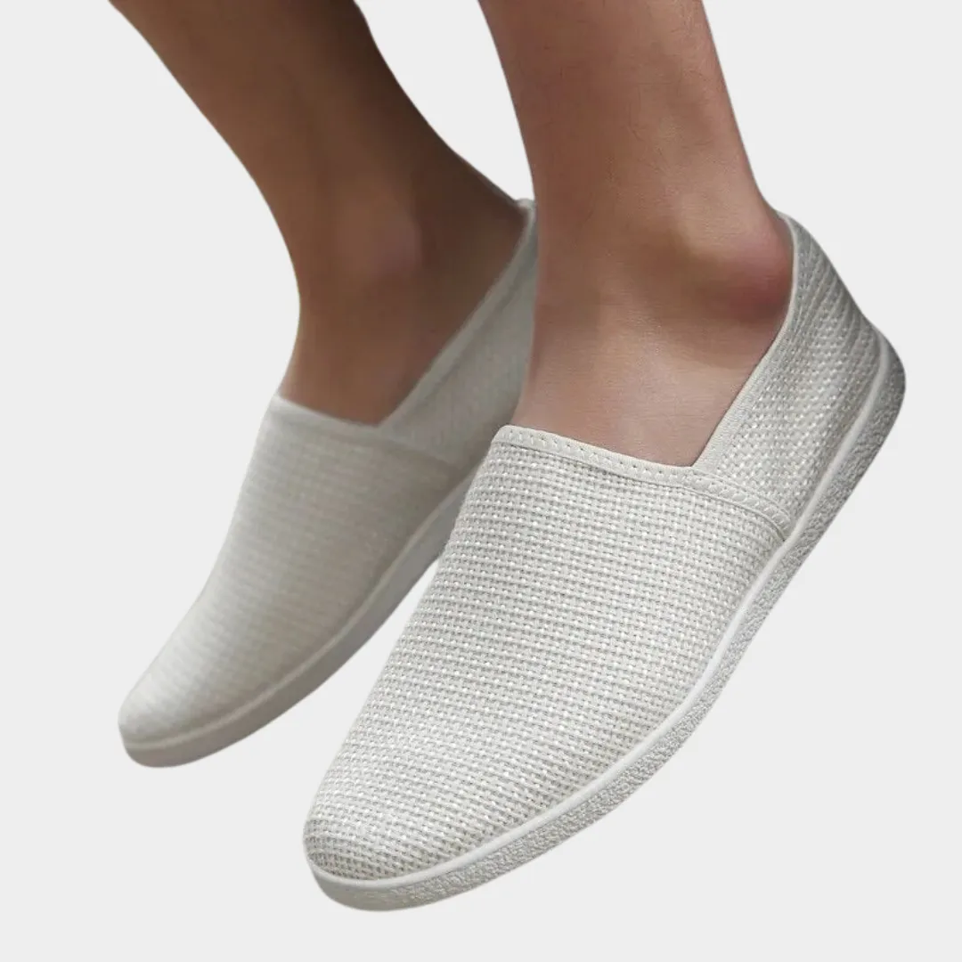 Men's Breathable Canvas Loafers  Slip-On Casual Shoes  Lightweight Linen  Multiple Colours
