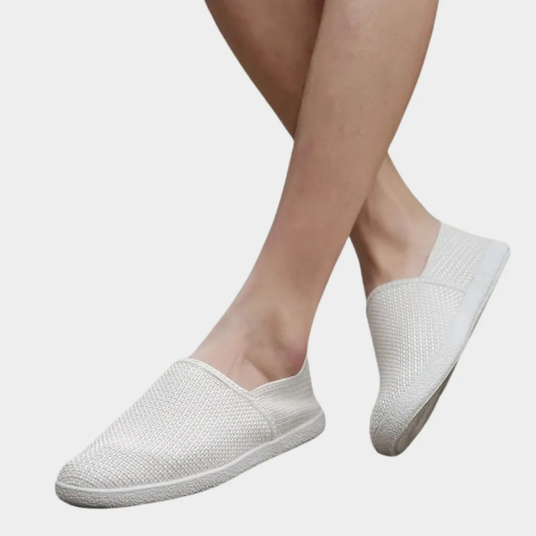 Men's Breathable Canvas Loafers  Slip-On Casual Shoes  Lightweight Linen  Multiple Colours
