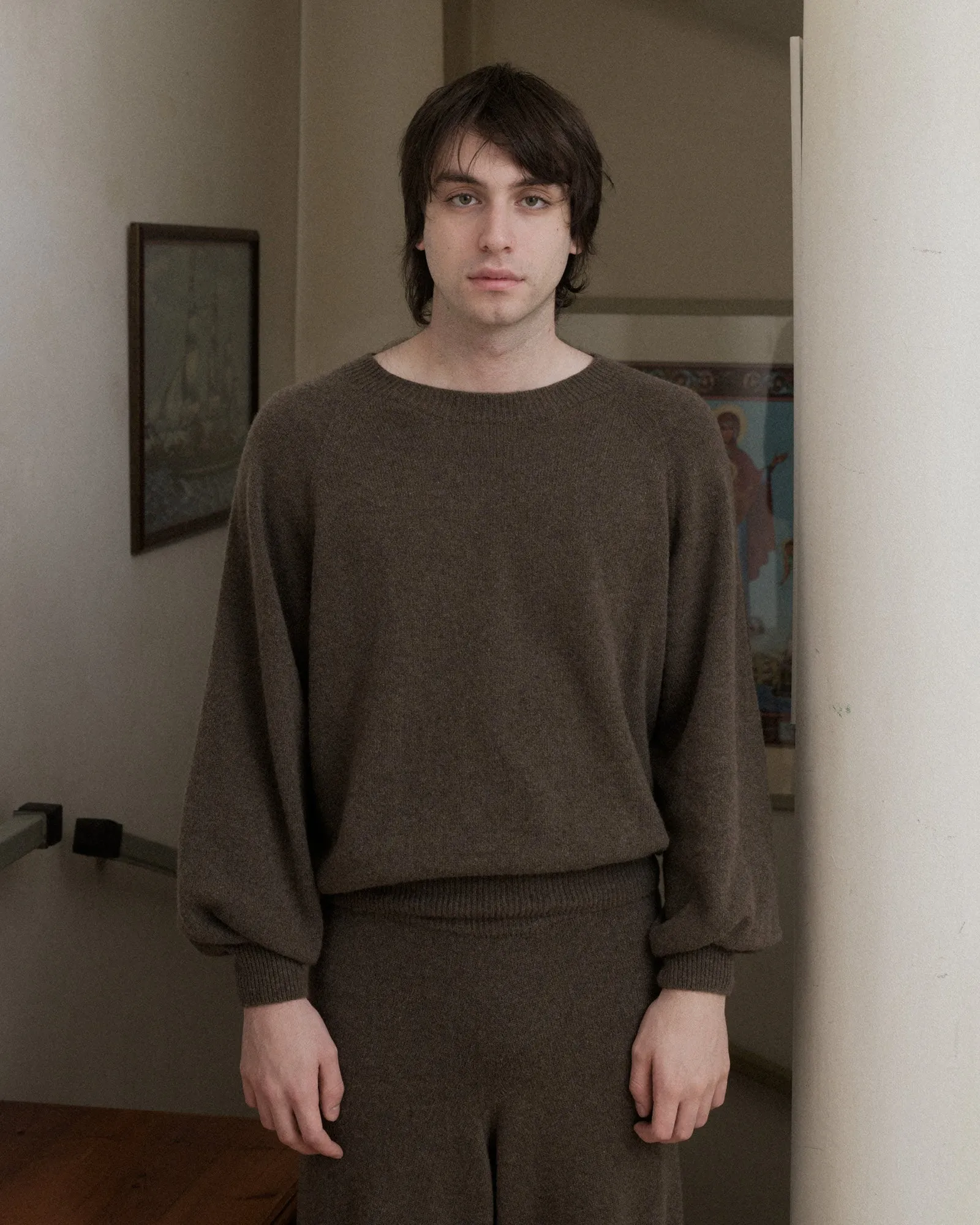Soar Pullover - Recycled Cashmere - Teak Brown