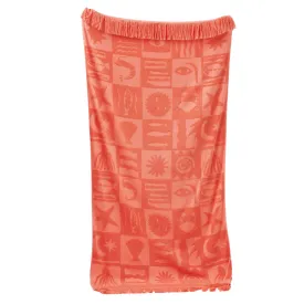 Sunnylife Luxe Towel De Playa Coral S31LUXDC