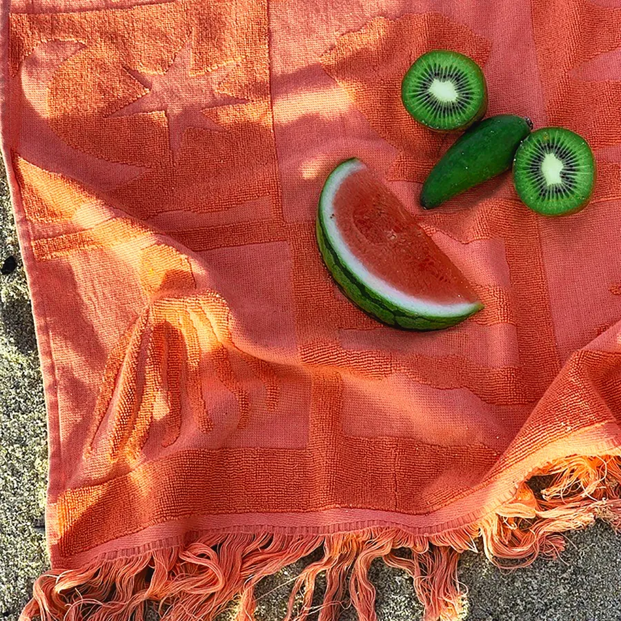 Sunnylife Luxe Towel De Playa Coral S31LUXDC