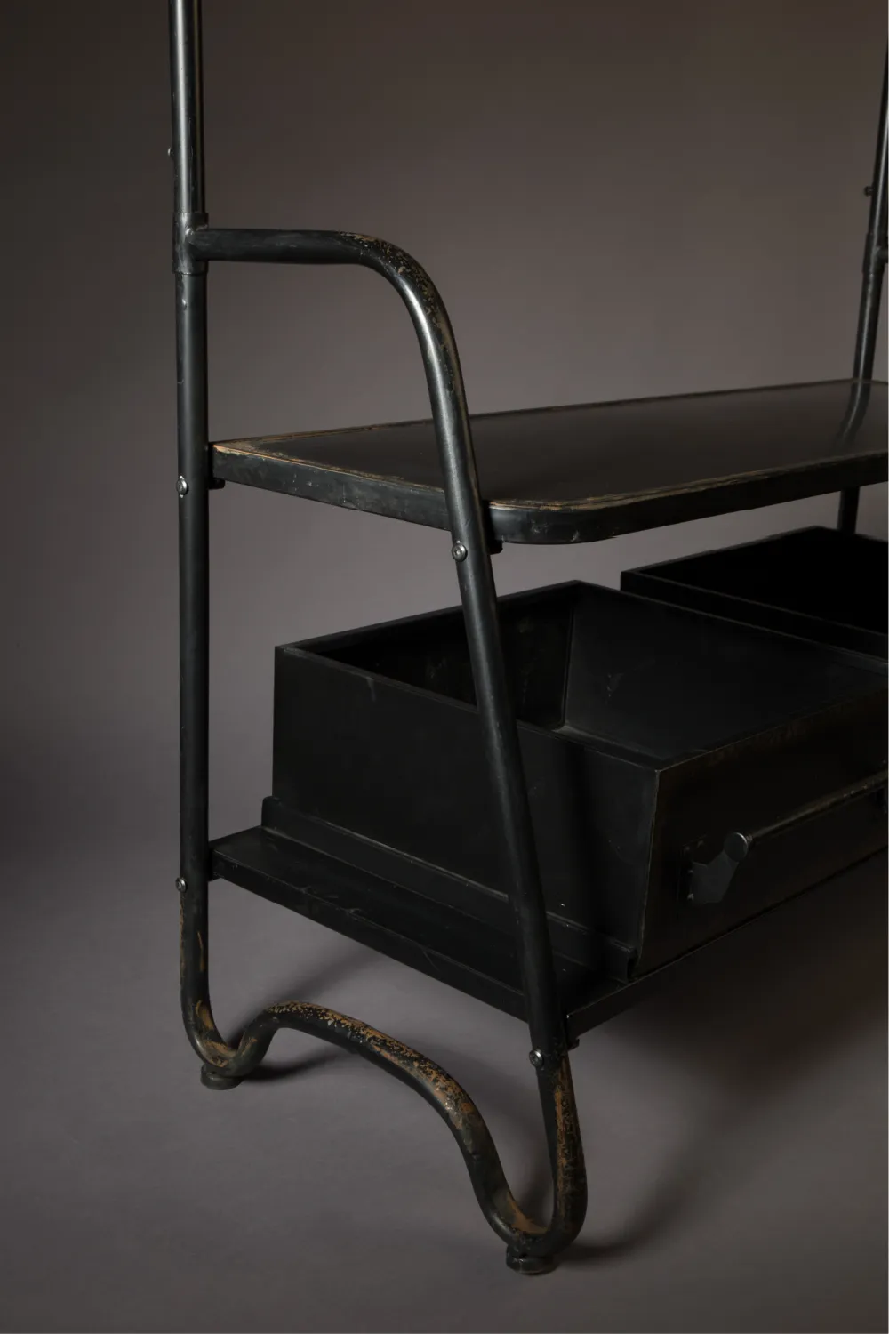 Vintage Black Free Standing Coat Rack | Dutchbone Lucius